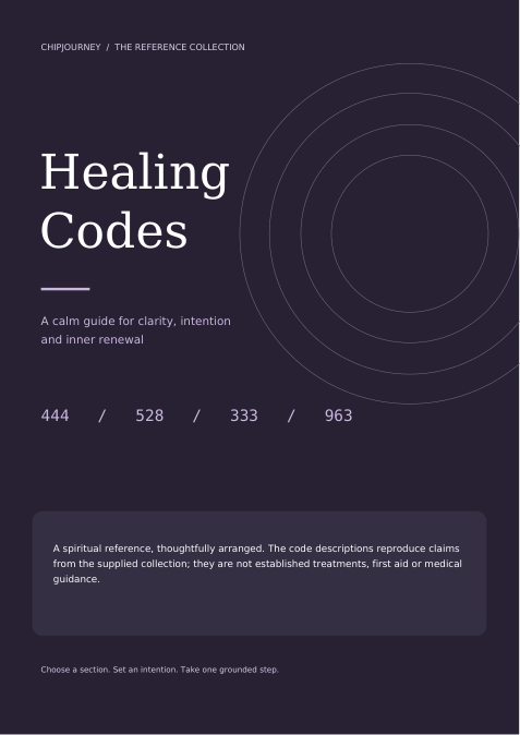 Cover of the Healing Codes reference guide