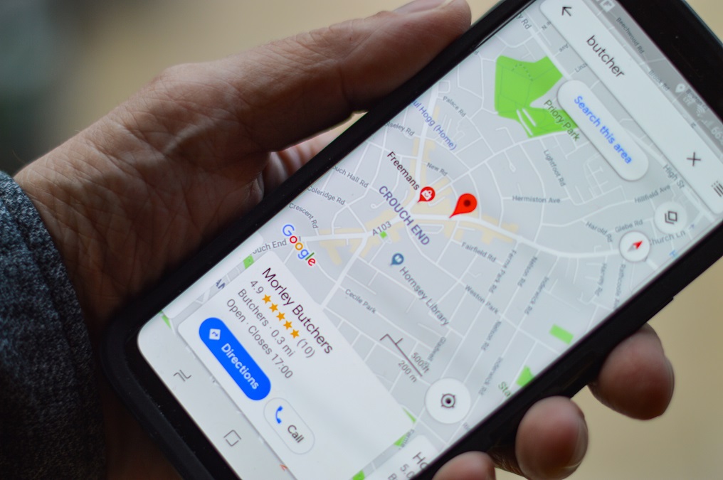 Google Maps travel navigation app