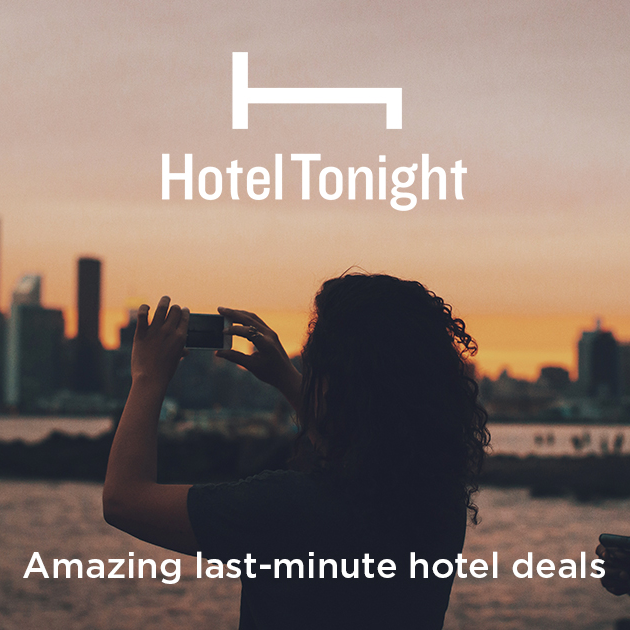 HotelTonight app for last-minute hotel deals