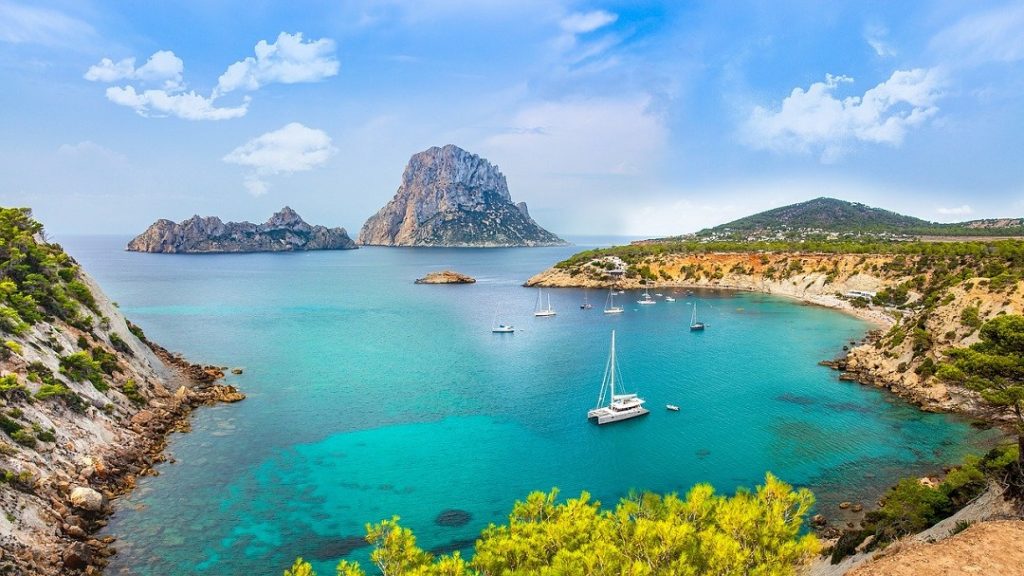 Ibiza Spain lads holiday destination