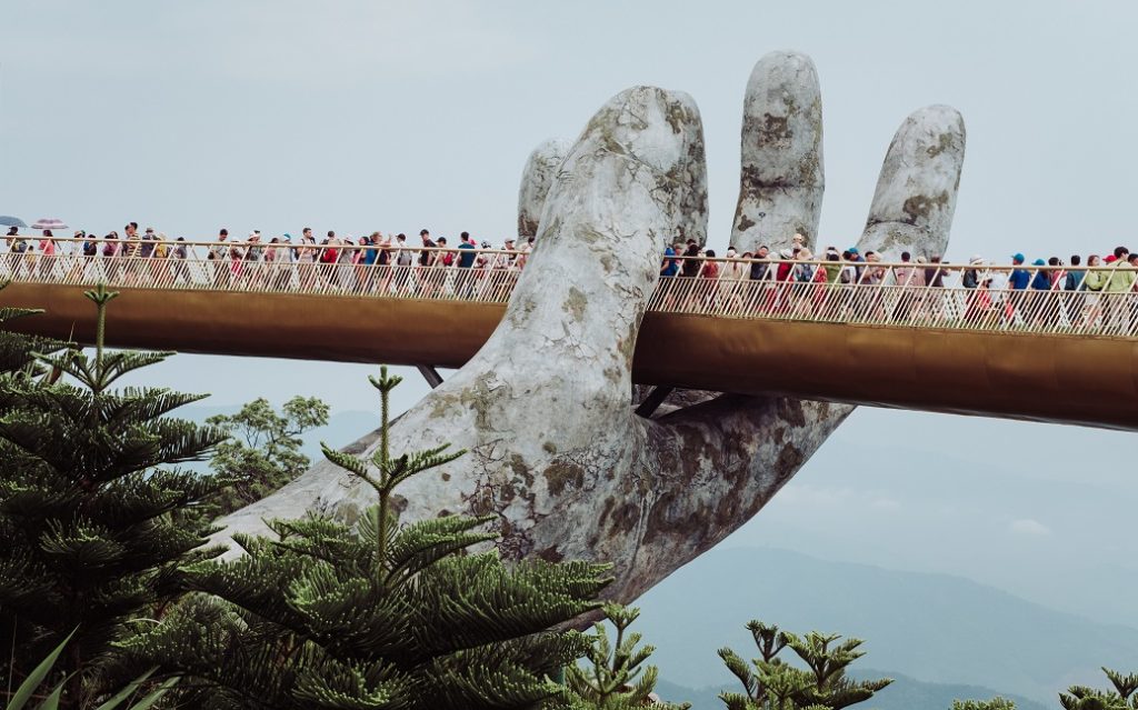 Golden Bridge Vietnam as a beautiful budget travel destination