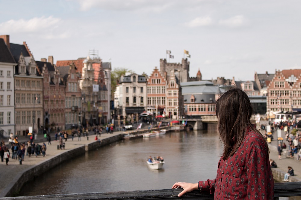Graslei Gent Belgium solo female travel