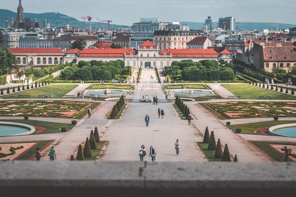 Belvedere Palace in Vienna Austria