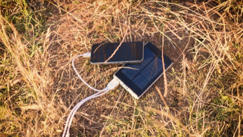 Solar charger for camping
