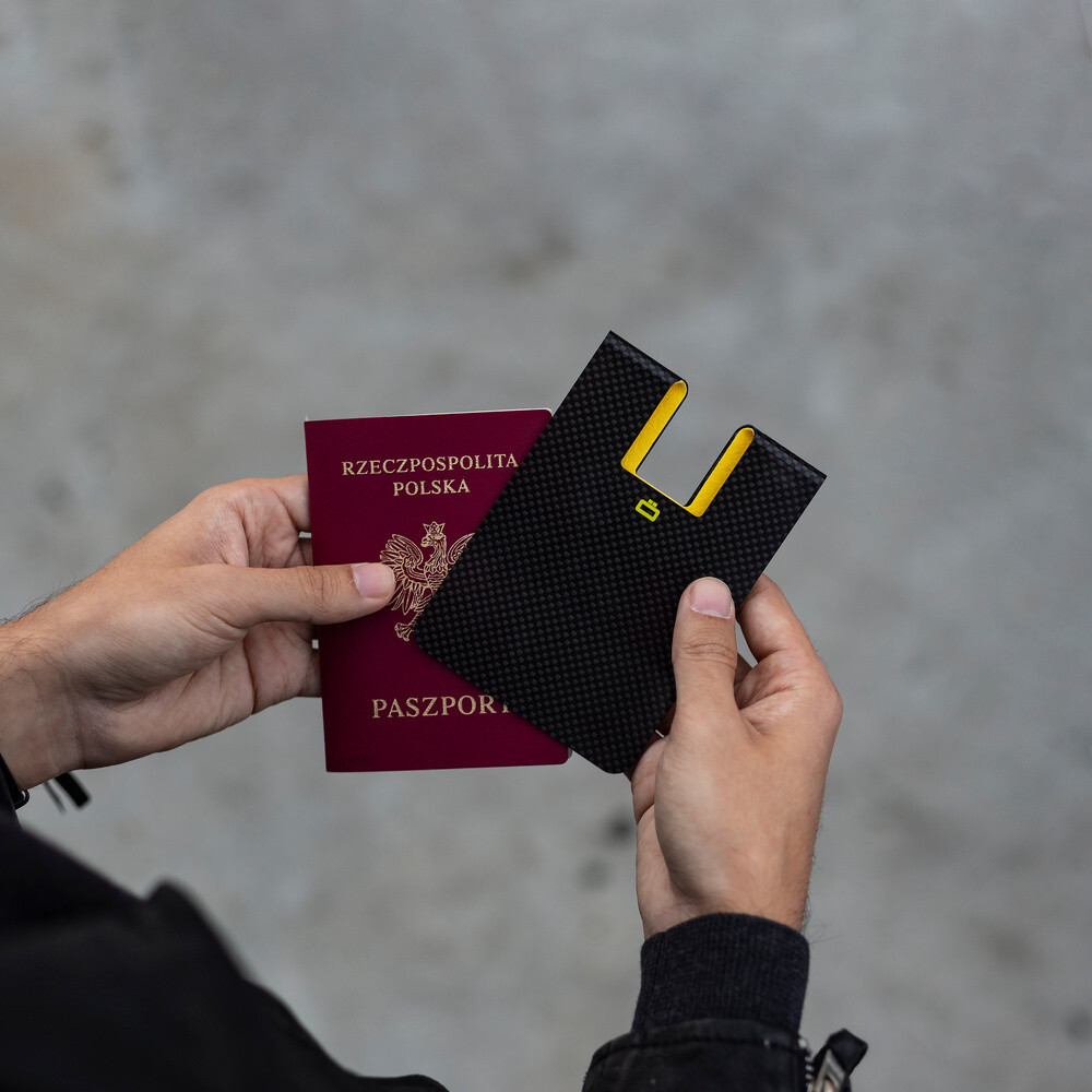Passport holder and luggage tags for organised travel