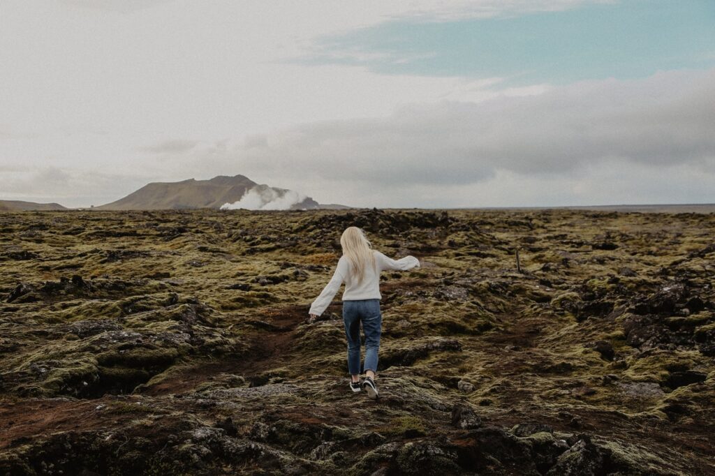Iceland landscape for solo female travel