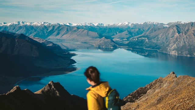 New Zealand landscape for solo female backpackers