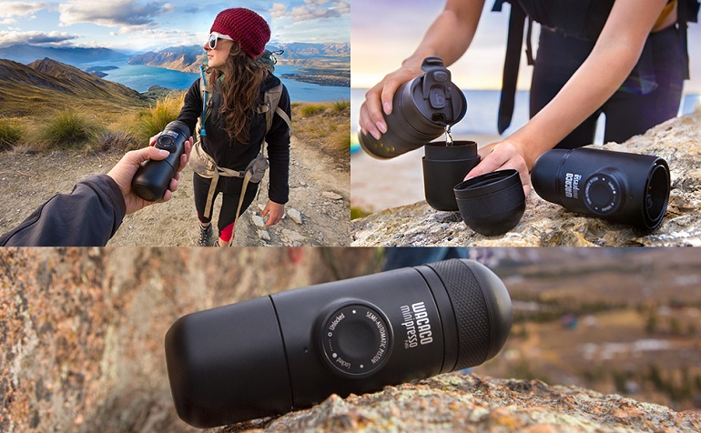 WACACO Minipresso portable espresso maker for camping and travel