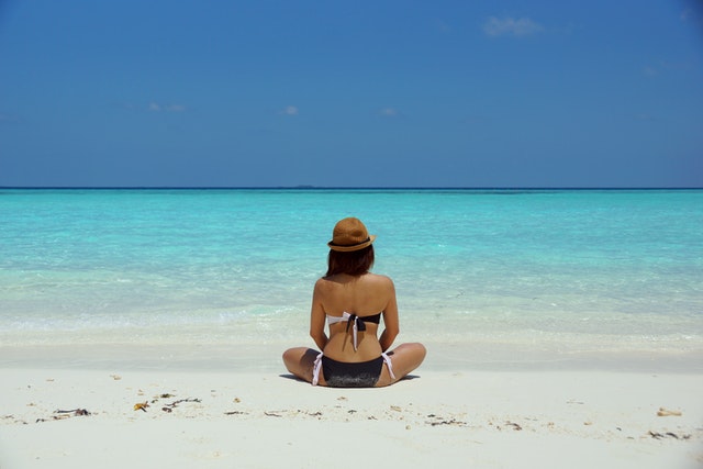 Sunny October beach travel planning
