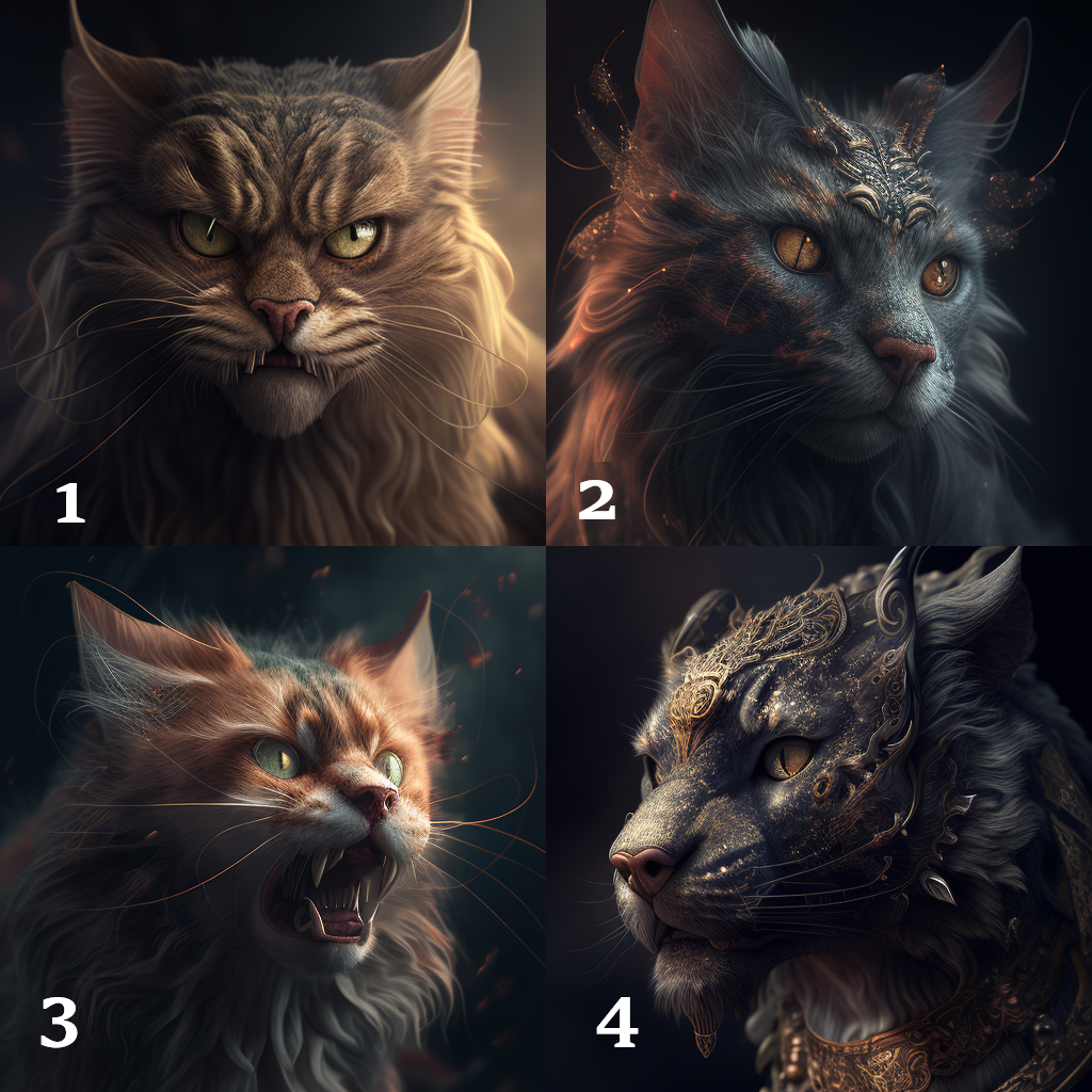 AI Cat Art To Download