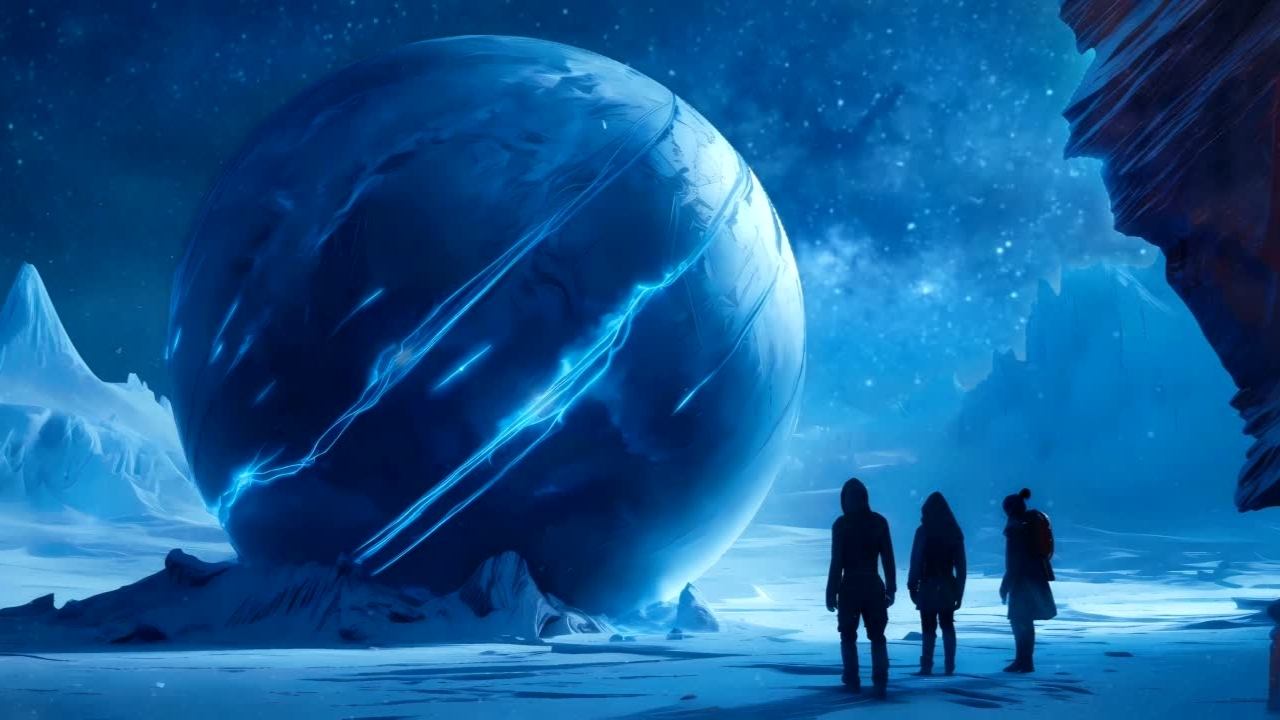 Frozen Frontier calming music for relaxation, meditation, study, and sleep wind-down