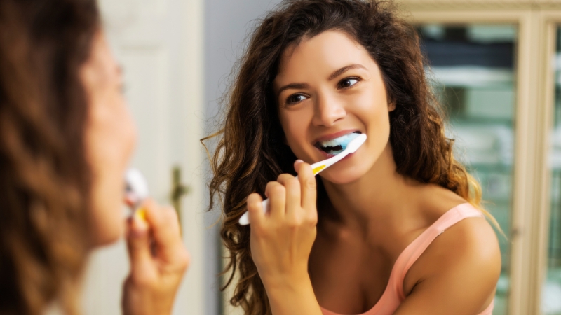Fluoride treatment at the dentist
