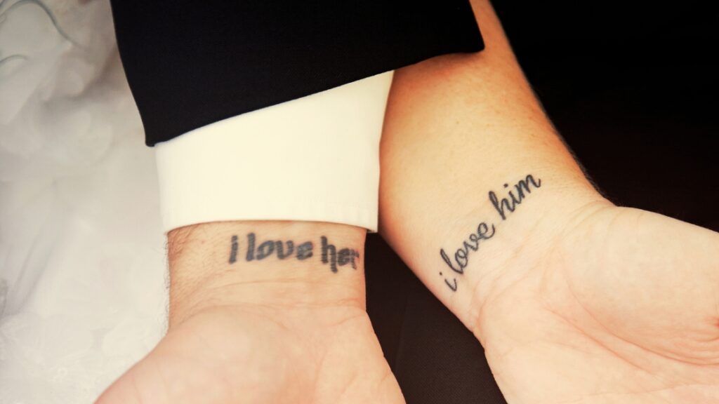 Discovering unity with matching soulmate tattoos