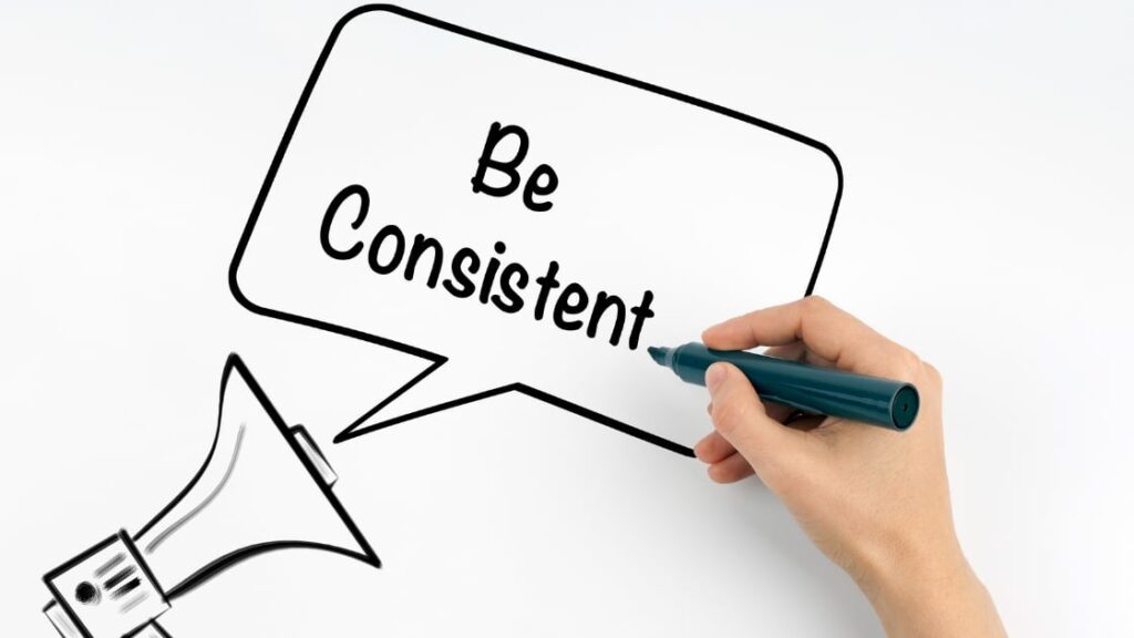 Consistency and patience for healthy weight management