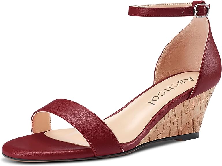 Matching burgundy shoes with burgundy bridesmaid dress