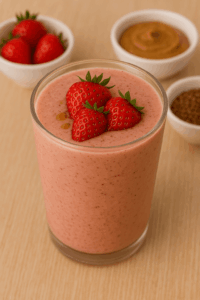 Strawberry Nut Butter Delight Smoothie