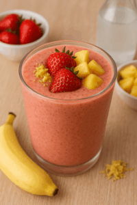 Tropical Strawberry Bliss Smoothie