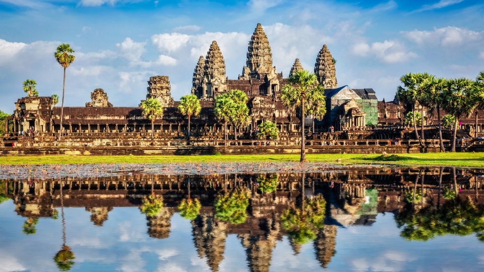 Angkor Wat temple complex in Cambodia