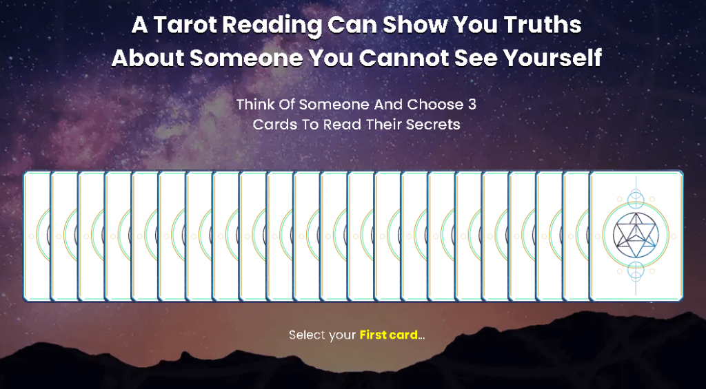 How a free 3-card tarot reading works