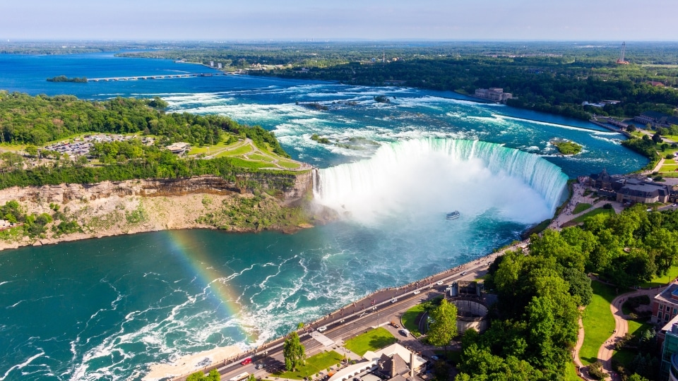 Niagara Falls between Canada and the United States