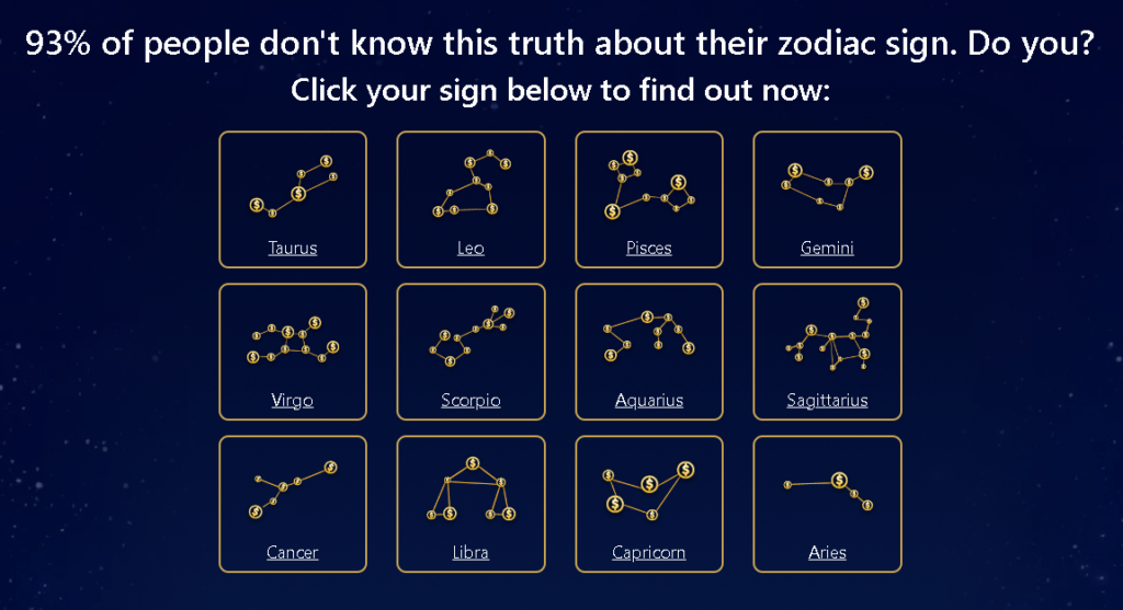 Call of Destiny astrology reading preview