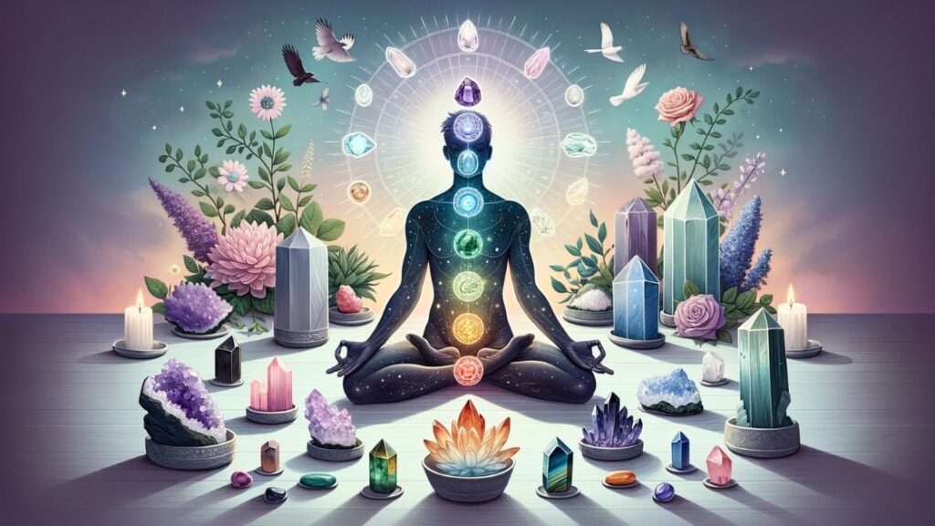 Meditating with crystals