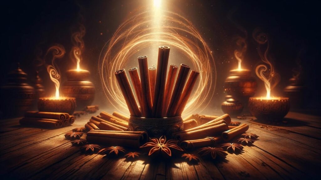 Cinnamon used as a spiritual protection symbol