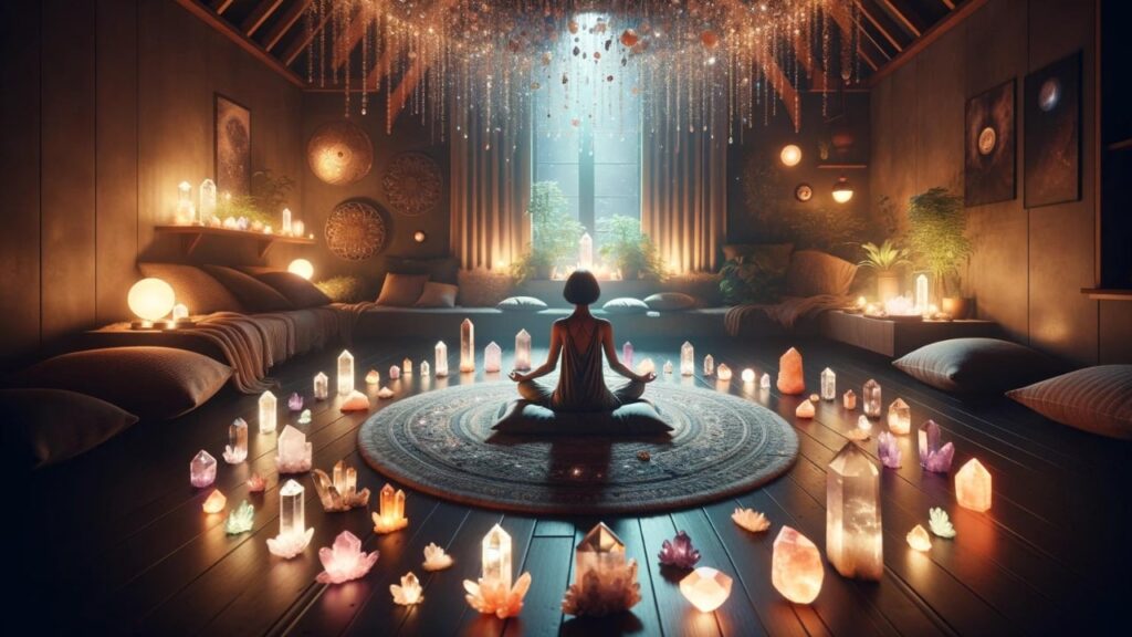 Using crystals for manifestation during meditation