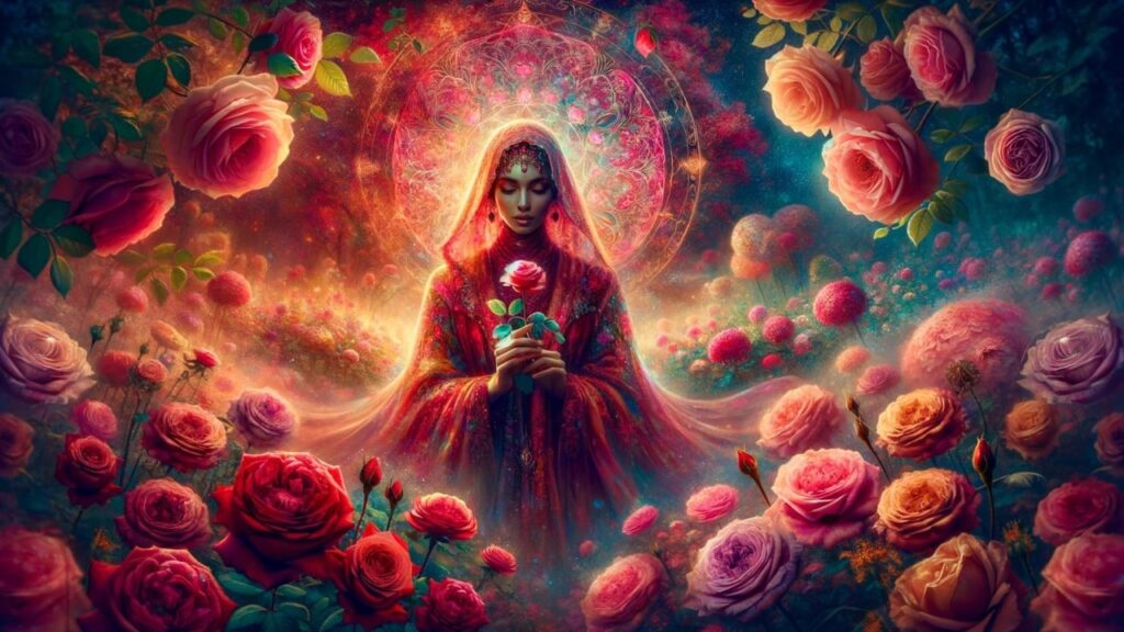 Rose for love spell herbs