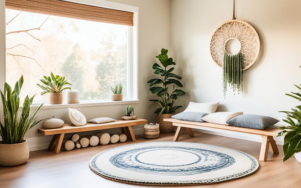 Budget-friendly meditation room