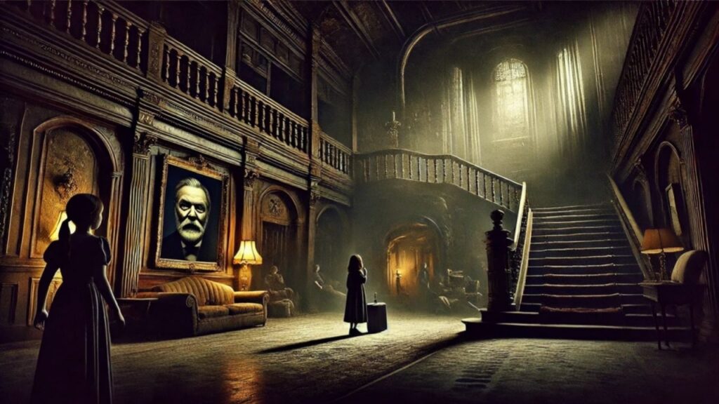 The two sisters unpack memories inside the old haunted house