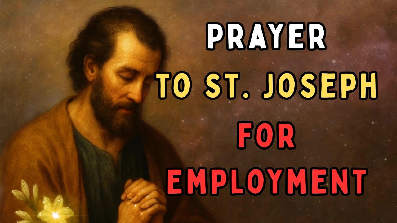 Prayer to St. Joseph for Employment | Powerful Prayer 🙏